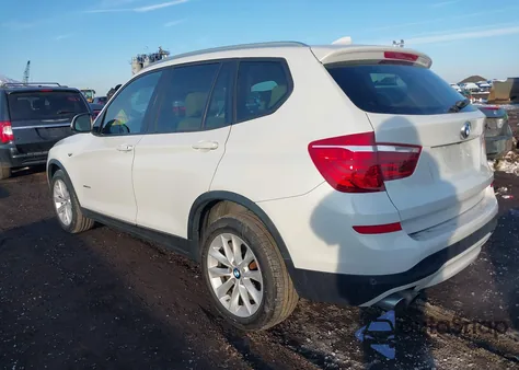 2017 BMW X3 xDrive28I из США, поврежденный, VIN 5UXWX9C32H0W75701